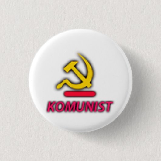 Komunistische Partij Logo Ronde Button 3,2 Cm (Voorkant)