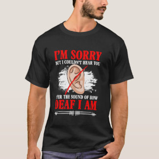 Kon Doofheid Gebarentaal niet horen Doof horen T-shirt