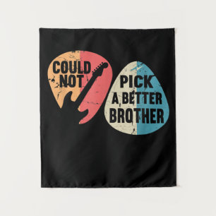 Kon Niet Een Betere Broer Gitaar T-shirt Kopen Wandkleed