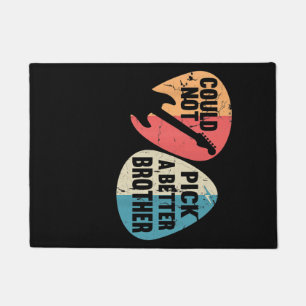 Kon niet kiezen een betere broer gitaar T-shirt Deurmat