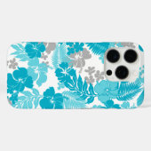 Kona Bay Hawaiian Hibiscus Turquoise Case-Mate iPhone Case (Achterkant (horizontaal))