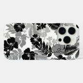 Kona Bay Hawaiian Hibiscus Zwart Case-Mate iPhone Case (Achterkant (horizontaal))