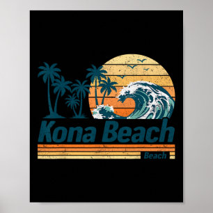 Kona Beach Groep Matching Familie Vakantie Zomer Poster