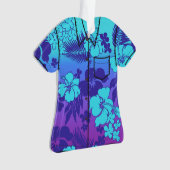 Kona Blend Hawaiian Hibiscus Flora Aloha Shirt Ornament (voorkant)