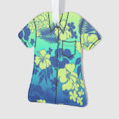 Kona Blend Hawaiian Hibiscus Flora Aloha Shirt Ornament (voorkant)