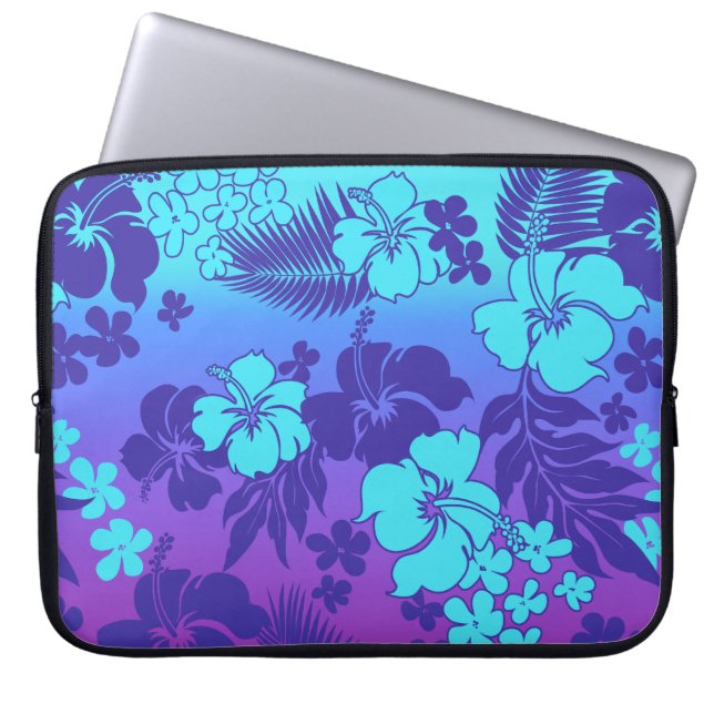 Kona Blend Hawaiian Hibiscus Neopreen Wetsuit Laptop Sleeve (Voorkant)