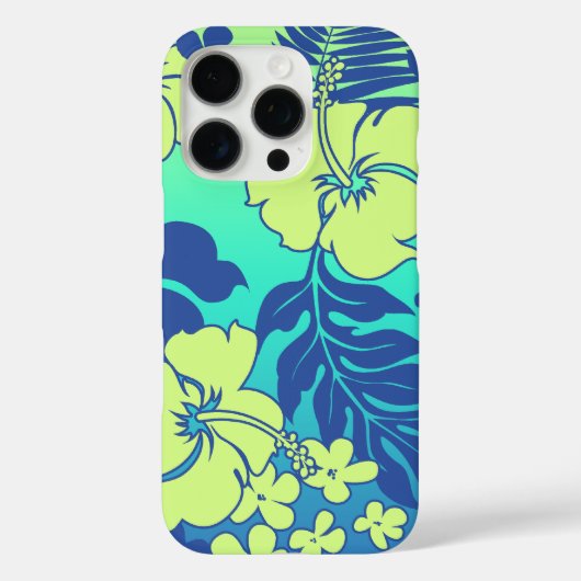 Kona Blend Hawaiian Hibiscus Turquoise Case-Mate iPhone Case (Achterkant)