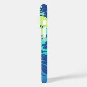 Kona Blend Hawaiian Hibiscus Turquoise Case-Mate iPhone Case (Achterkant / Links)