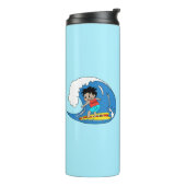 Kona Boy Surfs Big Wave Thermal Tumbler - Surf Art Thermosbeker (Gedraaid links)