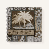 Kona Coast Bark Cloth Tapa Notitieboek (Voorkant)