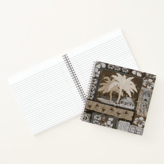 Kona Coast Bark Cloth Tapa Notitieboek (Binnen)