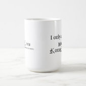 Kona Coffee-Mok - ik accepteer slechts 100% Kona C Koffiemok (Center)