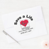 Kona CPR's Save a Life Sticker (Envelop)