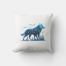 Kona, de fluisterende wolf kussen