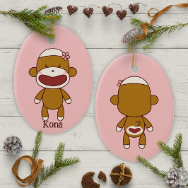 Kona de sok aap kerstboom keramisch ornament