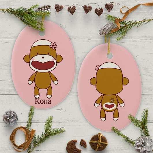 Kona de sok aap kerstboom keramisch ornament