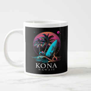 Kona Hawaï Hawaiaans Surfboard Vintage Grote Koffiekop