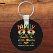 Kona Hawaii Beach Family Summer Vacation 2025 Sleutelhanger (Voorkant)