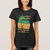 Kona Hawaii Beach Family Vacation 2025 Summer T-shirt (Voorkant)