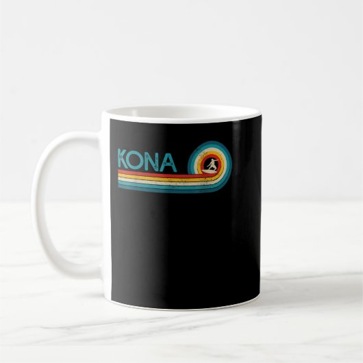 Kona Hawaii  Onderdruk Surfer Palm T Koffiemok (Links)