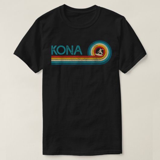 Kona Hawaii Surf  strand Surfer Surfing Gift T-shirt (Design voorkant)