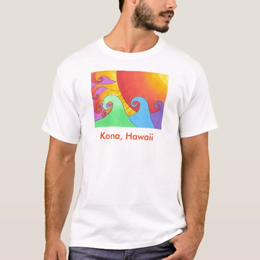 Kona, Hawaii T-shirt (Voorkant)