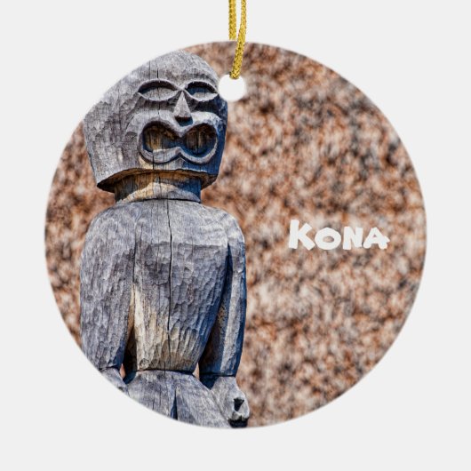 Kona Keepslag - Tikis Keramisch Ornament (Voorkant)