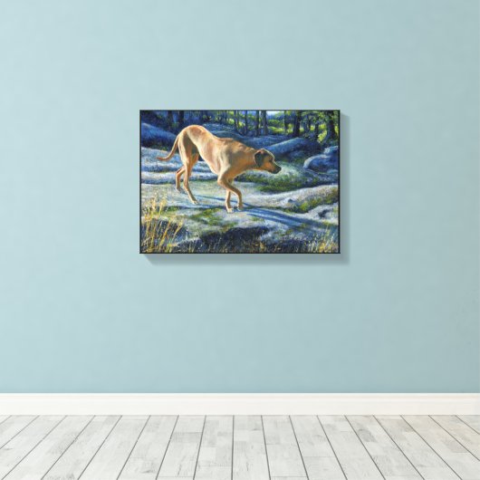 "Kona op het granietspoor" Canvas Afdruk (Insitu (Houten vloer))