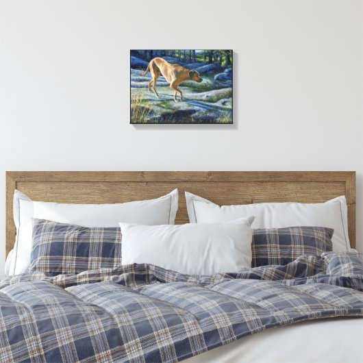 "Kona op het granietspoor" Canvas Afdruk (Insitu (Slaapkamer))