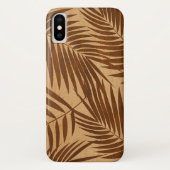 Kona Palms Hawaiian Leaf Faux Wood Case-Mate iPhone Case (Achterkant)