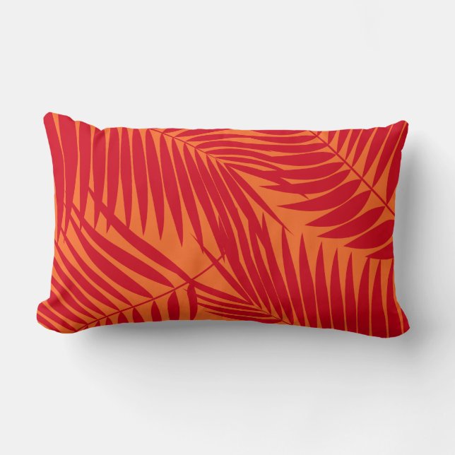 Kona Palms Hawaiian Leaf omkeerbaar Kussen (Voorkant)