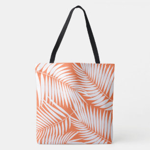 Kona Palms Hawaiian Leaf Tropical Beach Tote Bag