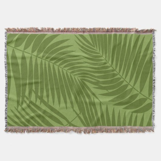 Kona Palms Hawaiian Leaf Tropical Deken (Voorkant)