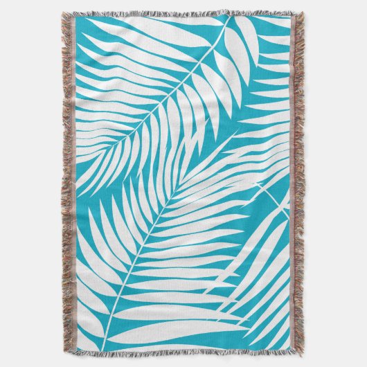 Kona Palms Hawaiian Leaf Tropical Deken (Voorkant Verticaal)