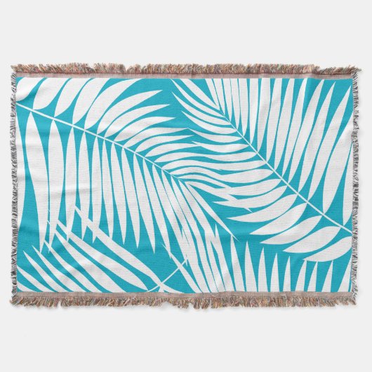 Kona Palms Hawaiian Leaf Tropical Deken (Voorkant)