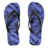 Kona Palms Hawaiian Leaf Tropical - Periwinkle Teenslippers (Voetbed)