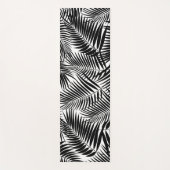 Kona Palms Hawaiian Leaf Tropical - Zwart Yogamat (Voorkant)