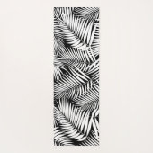 Kona Palms Hawaiian Leaf Tropical - Zwart Yogamat (Achterkant)