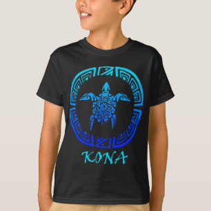 Kona,  Retro Tribal Turtle Vacation T-shirt