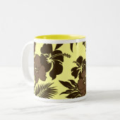Kona Time Hawaiian Hibiscus Tweekleurige Koffiemok (Voorkant links)