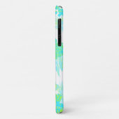 Kona Times Aqua Hibiscus Hawaiian Engineering Case-Mate iPhone Case (Achterkant/links)