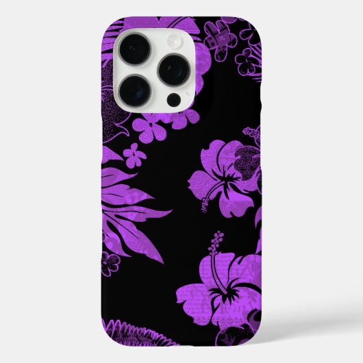 Kona Times Hibiscus Hawaïaans ontworpen Violet Case-Mate iPhone Case (Achterkant)