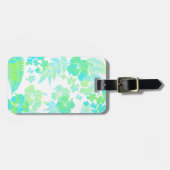 Kona Times Hibiscus Hawaiian Bagagelabels (Voorkant horizontaal)