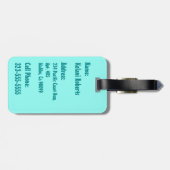 Kona Times Hibiscus Hawaiian Bagagelabels (Achterkant horizontaal)