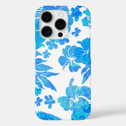Kona Times Hibiscus Hawaiian Engineered Turq Case-Mate iPhone Case (Achterkant)