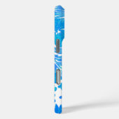 Kona Times Hibiscus Hawaiian Engineered Turq Case-Mate iPhone Case (Achterkant / Rechts)