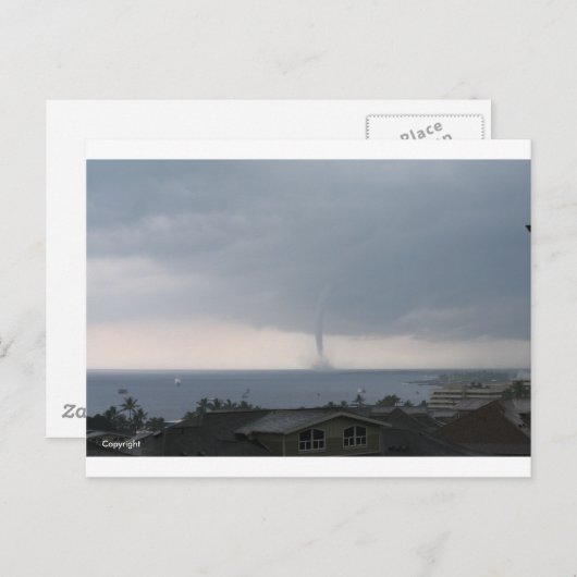 kona-waterspout-1 briefkaart (Voorkant / Achterkant)