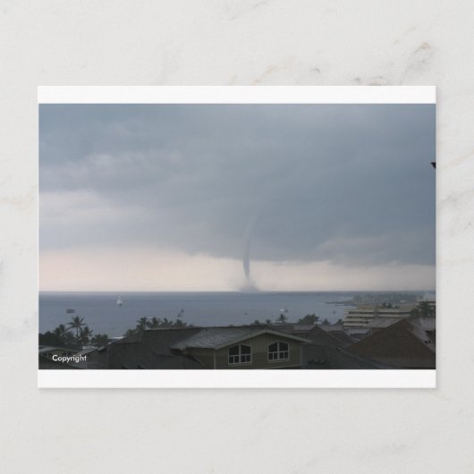 kona-waterspout-1 briefkaart (Voorkant)