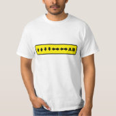 Konami Code (Yellow) T-shirt (Voorkant)