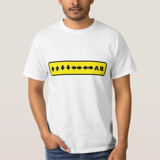 Konami Code (Yellow) T-shirt (Voorkant)